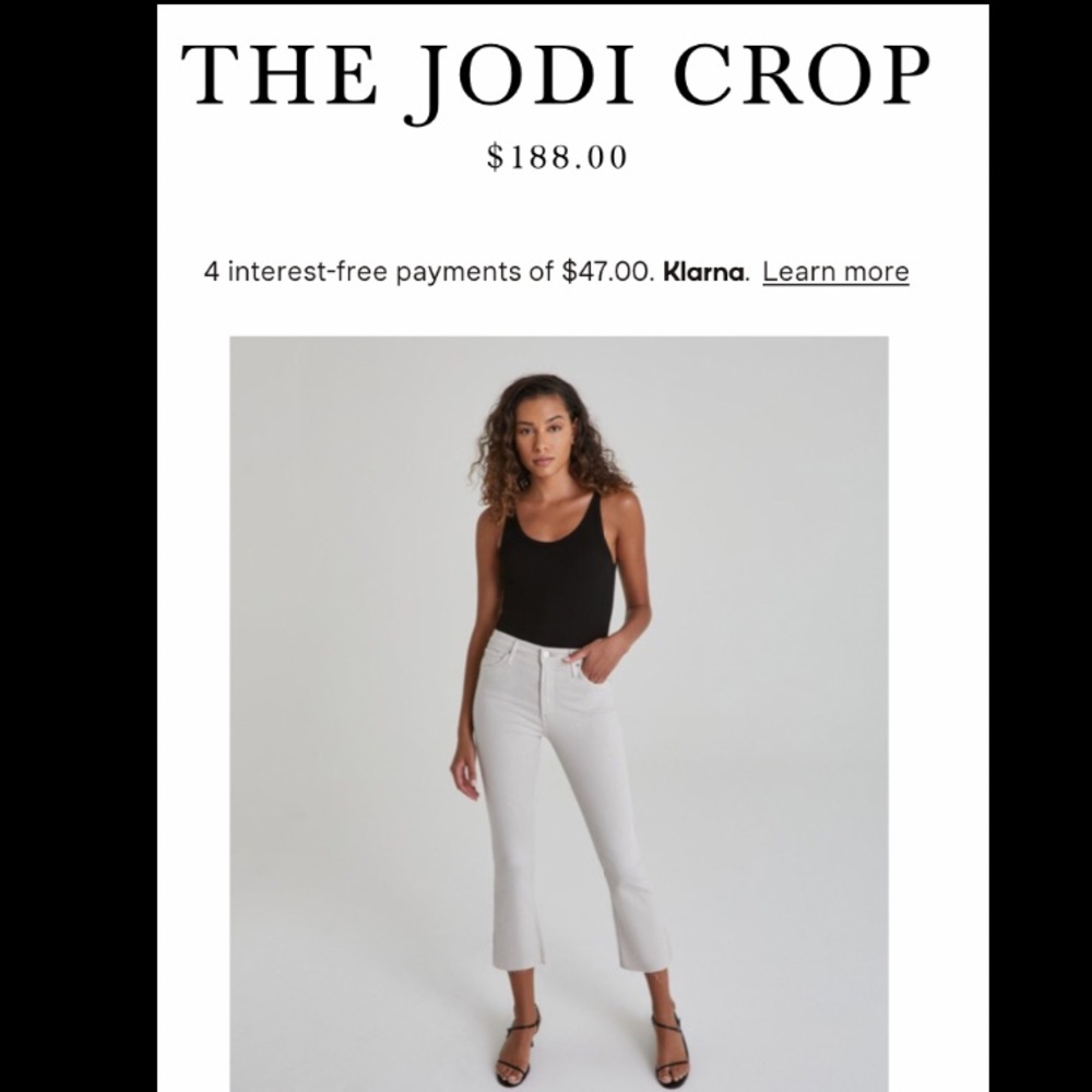 AG Adriano Goldschmied high-rise slim flare crop